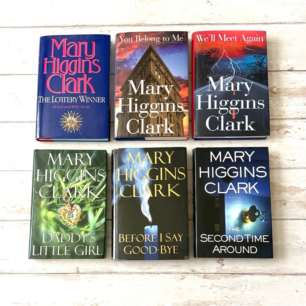 Mary Higgins Clark Hardcover Book Lot 6 Book Mystery Suspense Thriller Crime